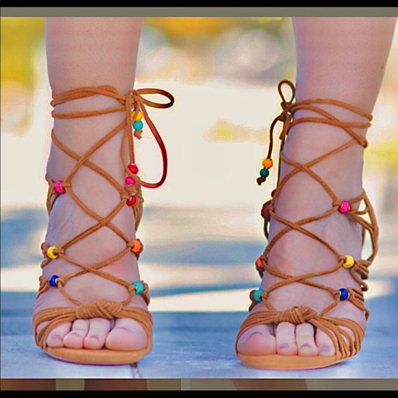Steve Madden Shoes - Steve Madden beaded strappy heel sandals